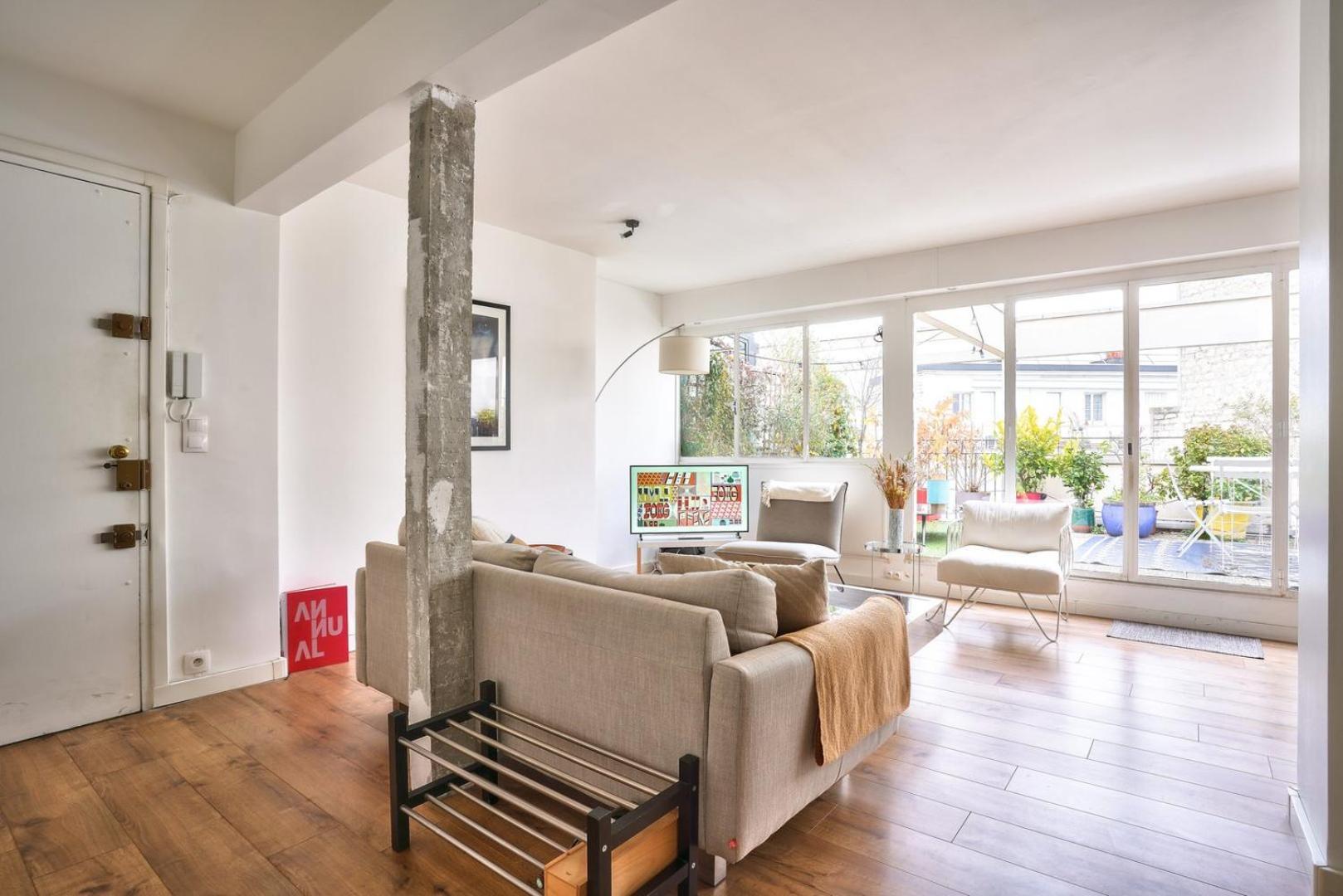 Guestready - Apt Confortable Avec Terrasse Au 18E Paris Bagian luar foto